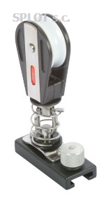 Wózek szotowy do szyn 25mm z blokiem stojącym