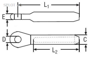 Końcówka do zawalcowania A4 - KOL nr 6