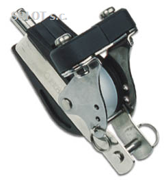 Blok pojedynczy łożysk. zaczepem i knagą (od dołu)