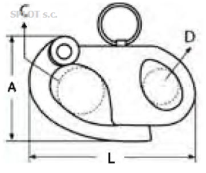 Szekla zatrzaskowa (snapszekla) A4 52