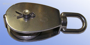 Blok pojedynczy - A2, rolka mosiężna 50x15x54