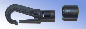 Hak plastikowy CLICK fi 6mm
