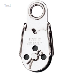 Blok stalowy z acetalową rolką - achtersztag