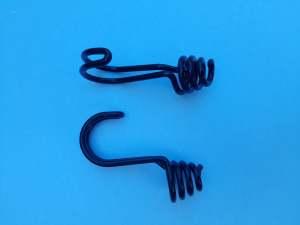 Zaczep liny gumowej odwrócony fi:8 czarny